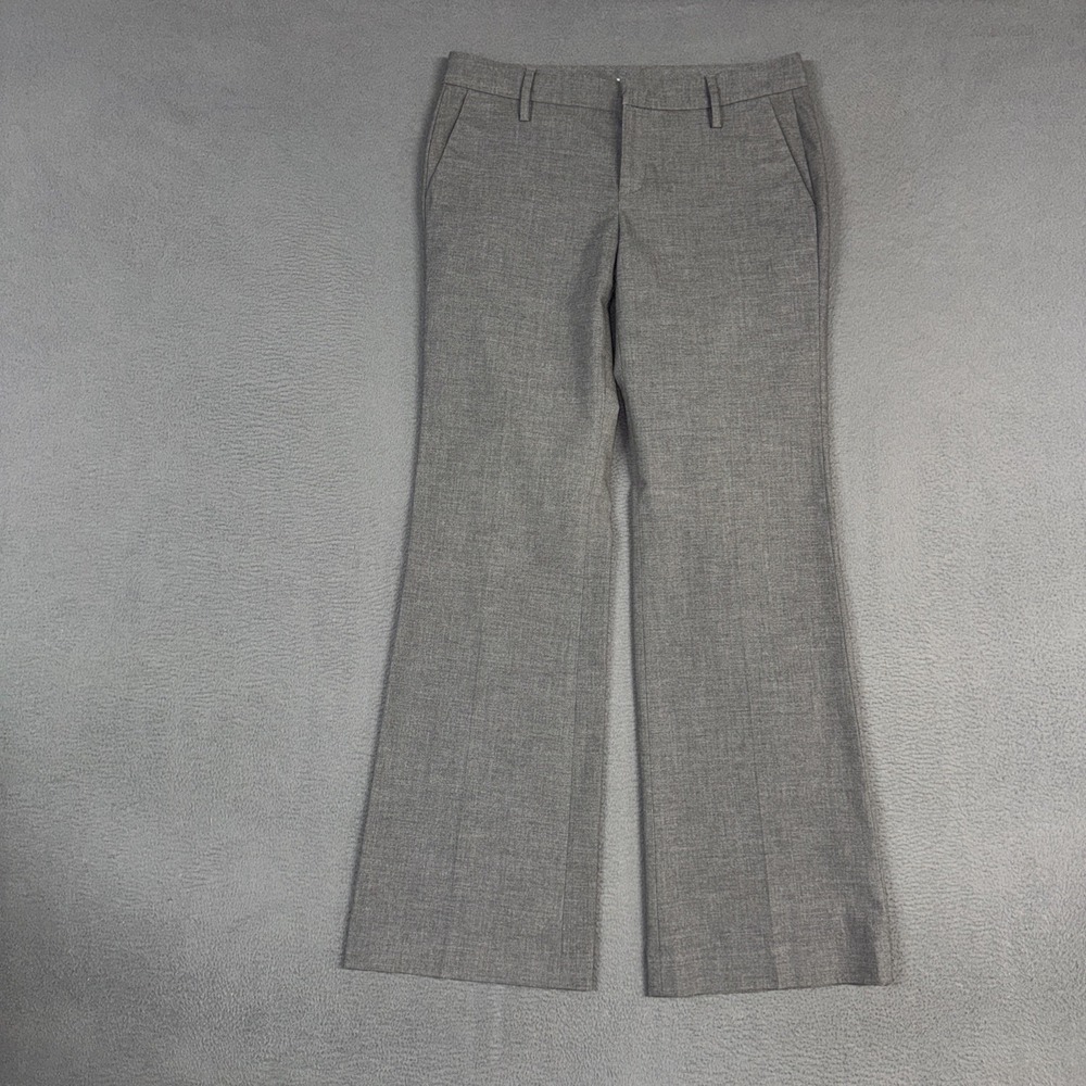 Gap Pants Womens 6 Gray Heathered Bootcut Stretch Polyester Blend Preppy Dress